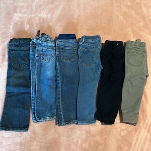 2T Boys Pants 6 Pack Bundle